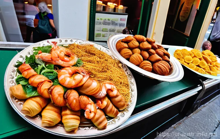 빈에서 맛볼 수 있는 각국 요리 - Image Prompt 1: "A Global Culinary Journey in Vienna"** 빈에서 맛볼 수 있는 각국 요리 - Image Prompt 1: "A Global Culinary Journey in Vienna"**